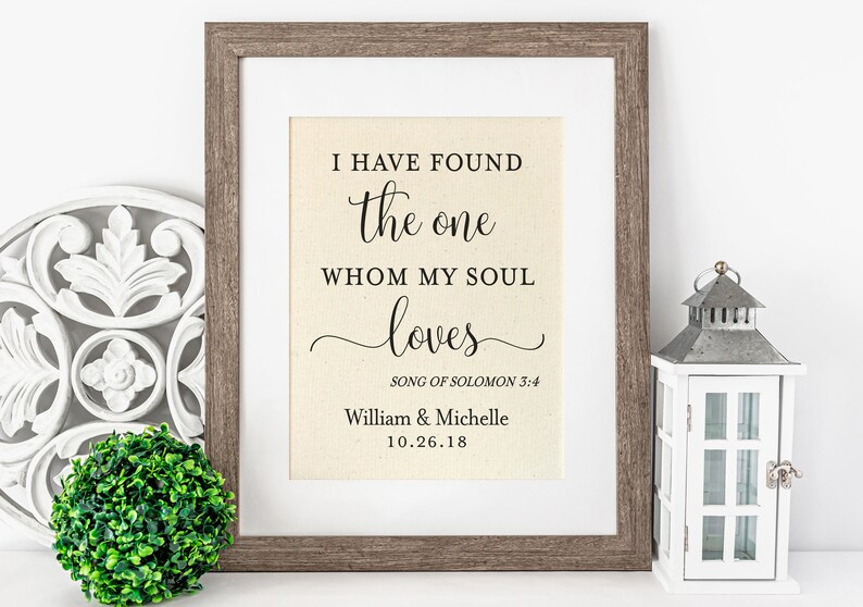 Song of Solomon 3 4 Christian Wedding Gift Scripture