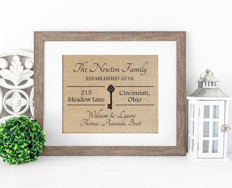 Address Sign New Home Housewarming Gift Realtor Gift New Etsy
