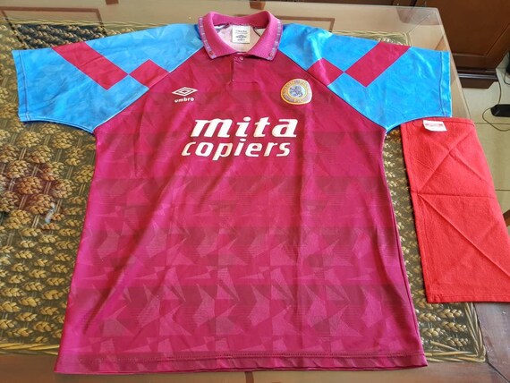 1990 aston villa 10 umbro made in England jersey | Etsy
