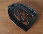 Antique Sad Iron Trivet Holder Cast Iron Enterprise Manufacturing Co Philadelphia USA C579