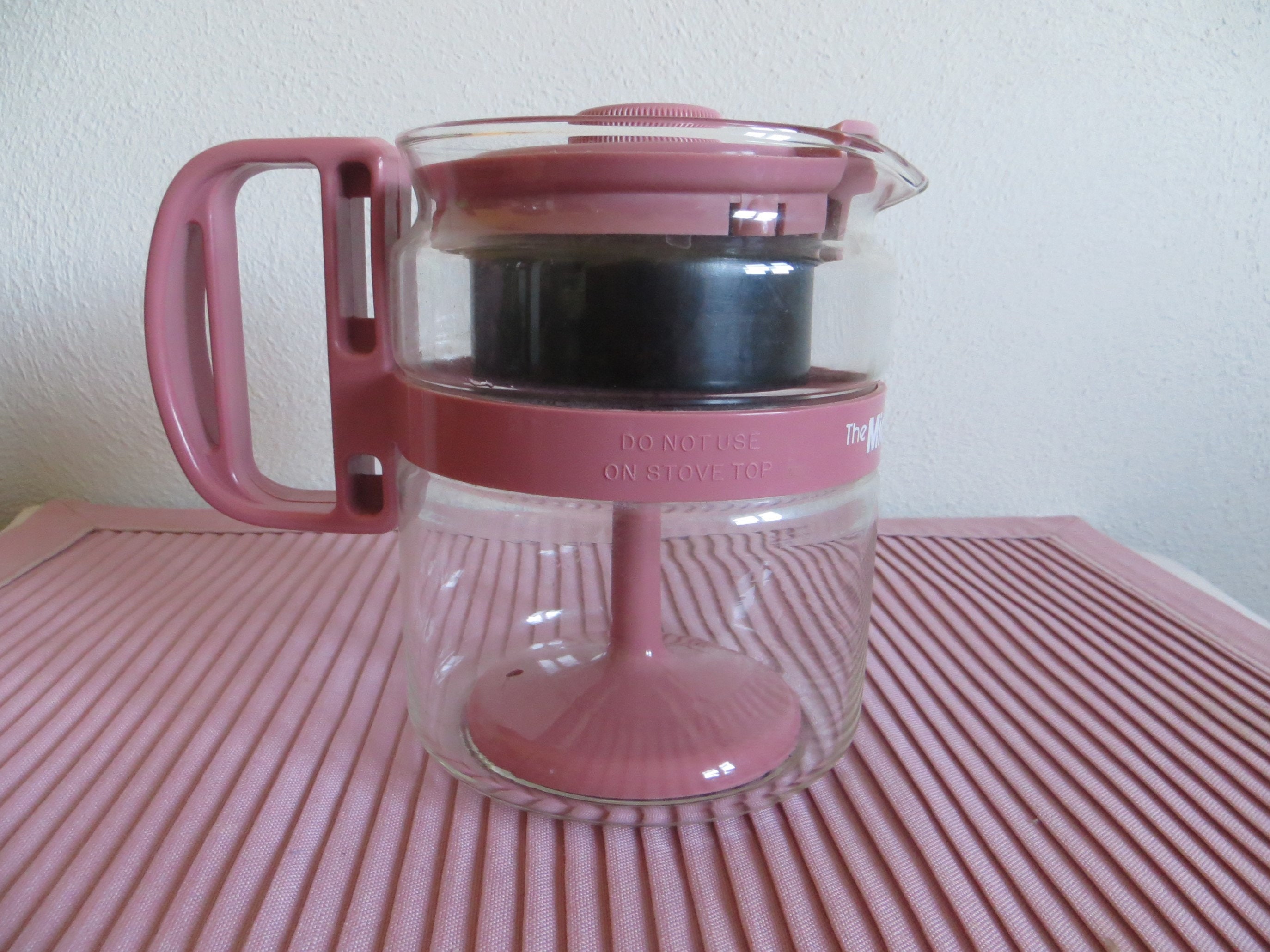 Vintage Gemco Heat Resistant Stove Top Glass Percolator Coffee Pot