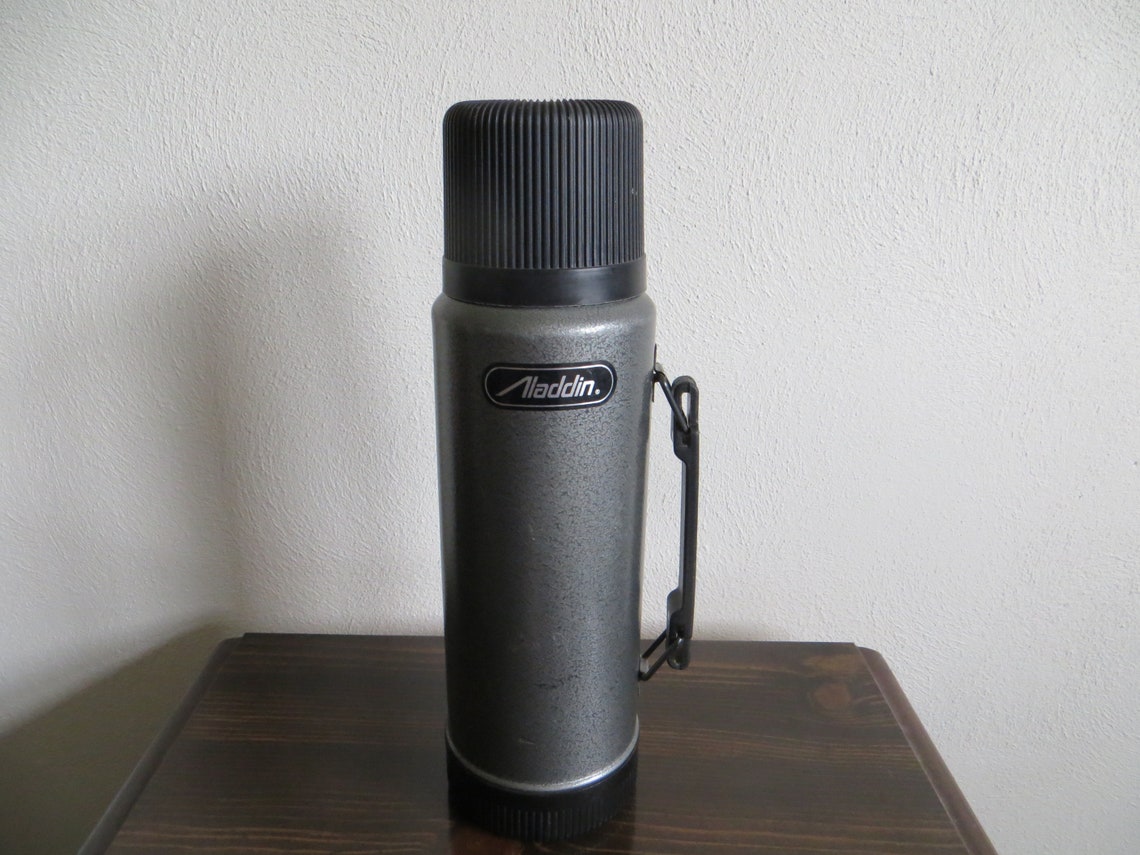 Aladdin Thermos Bottle One Quart With Handle Lid and Cap USA Etsy