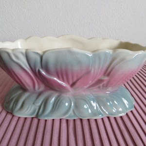 Vintage 1940&#39;s Planter Royal Copley Blue and Pink Home and Living Indoor Planters MD h172