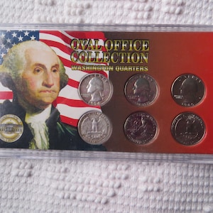 1996 Washington Quarters Oval Office Collection Coins Money g2179
