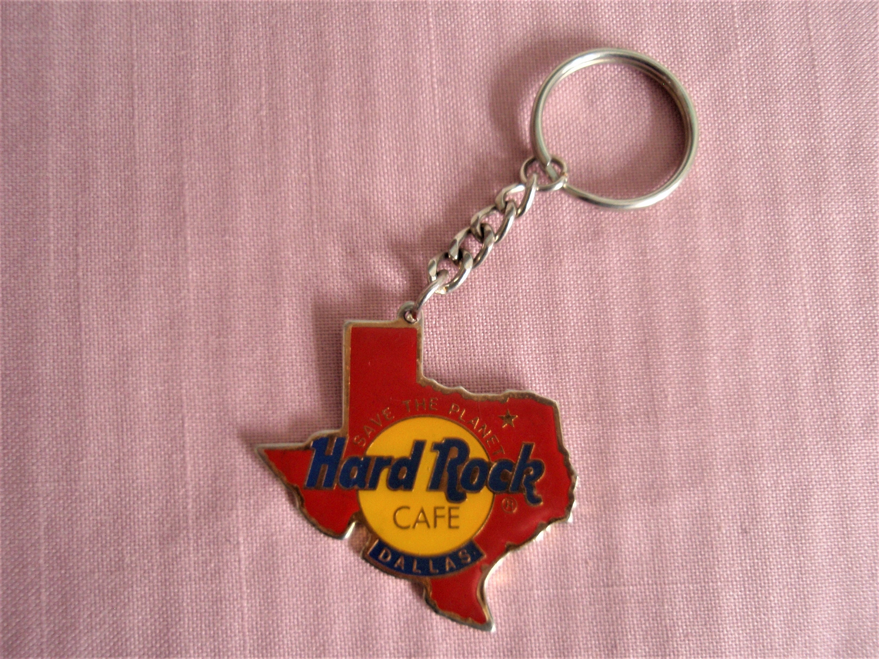 KeyChain Hard Rock Cafe Dallas Texas Save the Etsy