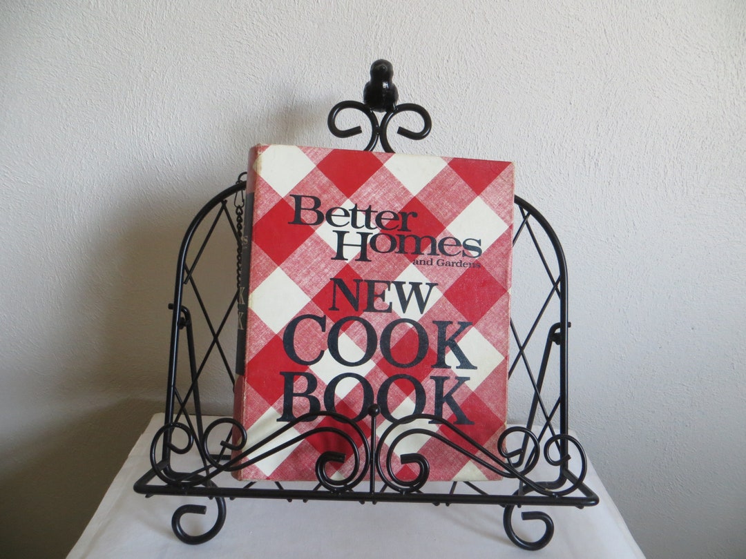 Vintage Wrought Iron Cookbook Holder Stand Folds Flat for Etsy