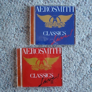 Two CDs Aerostmith Classics 1 and 2 Music Songs Recorded Audio g2119