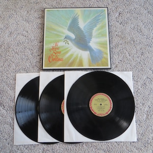 Three Record Albums Box Set LP Vinyl The Joyous Songs of Christmas g2580