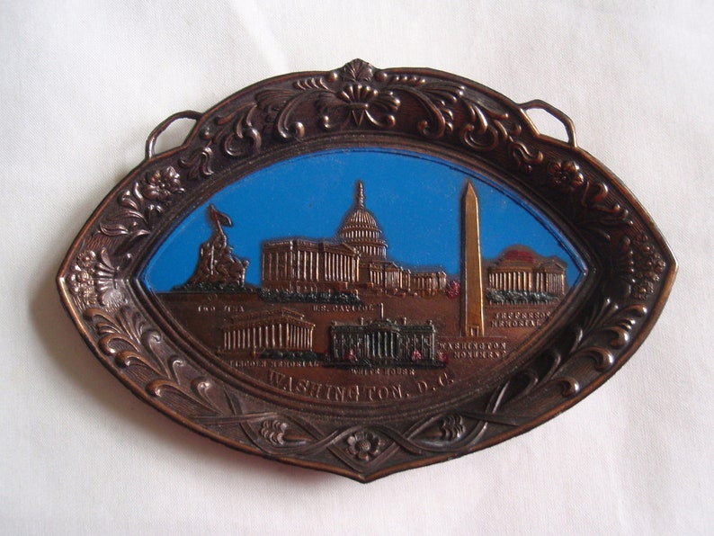 Washington DC Souvenir Plate Plaque Wall Hanging Art and Collectibles Memorabilia Souvenir e1351