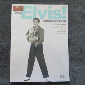 Booklet Sheet Music Book Complete Words Songs Music Elvis Strum It Guitar Hal Leonard e1444