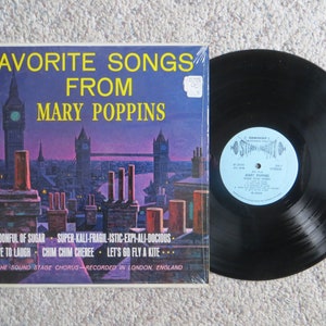 Record Album LP Vinyl Favorite Songs from Mary Poppins “TESTED” Works Well Recorded Audio MD i427