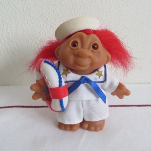 2001 Origianal TT 5 Inch Troll Doll Big Jack Ahoy Sailor Collectible Toy Doll g2264