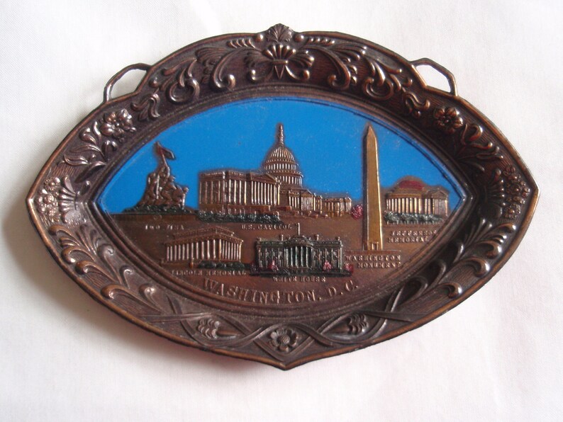 Washington DC Souvenir Plate Plaque Wall Hanging Art and Collectibles Memorabilia Souvenir e1351