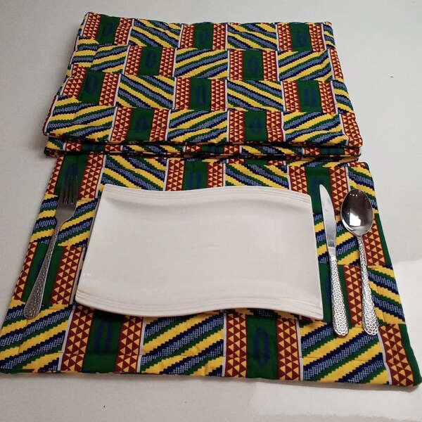 African Placemats Etsy