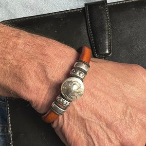 Leather bracelet, Magnetic leather bracelet, Unisex leather bracelet, Men&#39;s leather bracelet, Women&#39;s leather bracelet