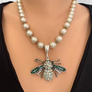 Bienen Halskette, Honig Biene Halskette, Bienen Halskette Perlen