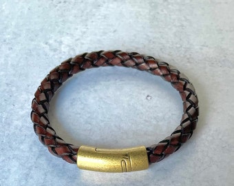 Leather bracelet, Magnetic leather bracelet, Unisex leather bracelet, Men's leather bracelet, Women's leather bracelet