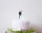 Wedding Cake Topper Custom Couple Illustration