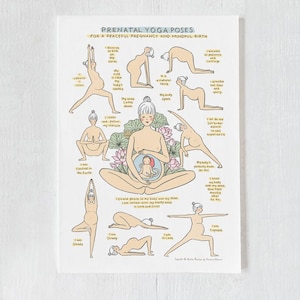 Prenatal Yoga Mantra Poster ENGLISH/ Yoga/ Doula/ Midwife/ Birth/ Yoga Teacher/ Yogi Mama DIGITAL
