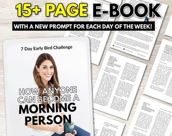 How to Become a Morning Person | E-Book and Workbook Bundle