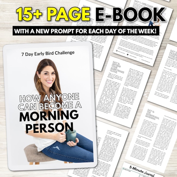 Wie man ein Morgenmensch wird | E-Book und Workbook Bundle