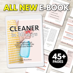 Cleaner in 30 Days E-Book - How anyone can learn to be tidy