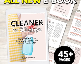 Cleaner in 30 Days E-Book - How anyone can learn to be tidy