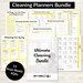 Cleaning Printable Bundle - Cleaning Schedules, Weekly Cleaning Checklist, Monthly Cleaning Guides + Declutter Challenge 