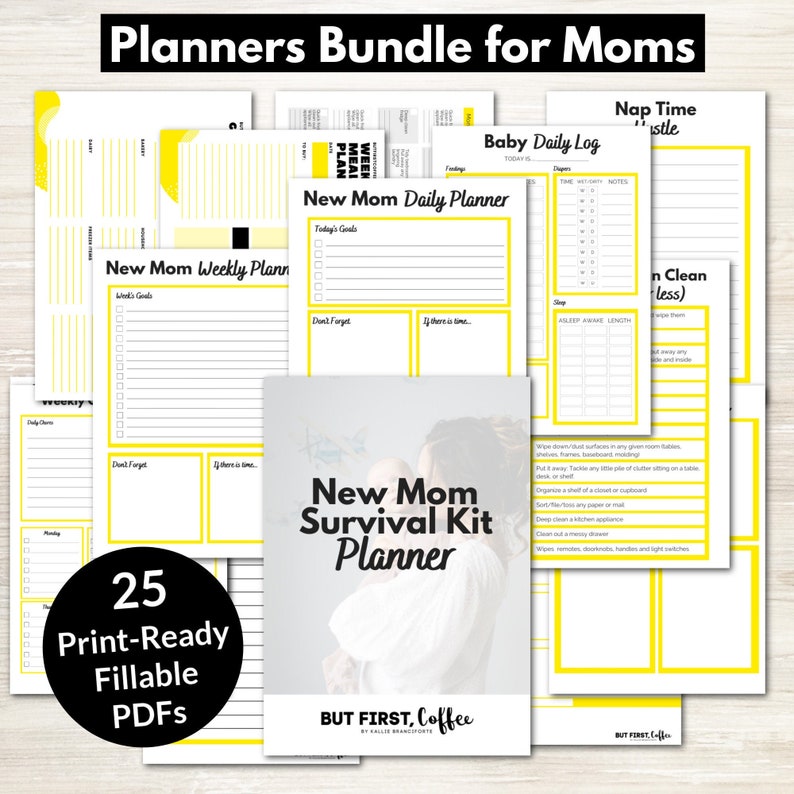 Mom Planner Printable Bundle  Planners Calendars and image 1