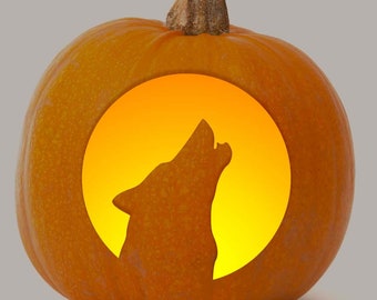 19+ Easy Howling Wolf Pumpkin Stencil Background