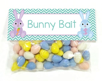 Bunny Bait - PRINTABLE Easter Treat Bag Topper - INSTANT Download - PDF