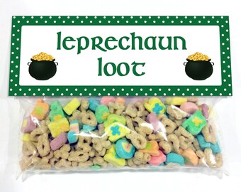 ¡Botín de duende! - PRINTABLE St. Patrick's Day Treat Bag/Goodie Bag Topper - Descarga instantánea - PDF - DIY - Imprimir en casa