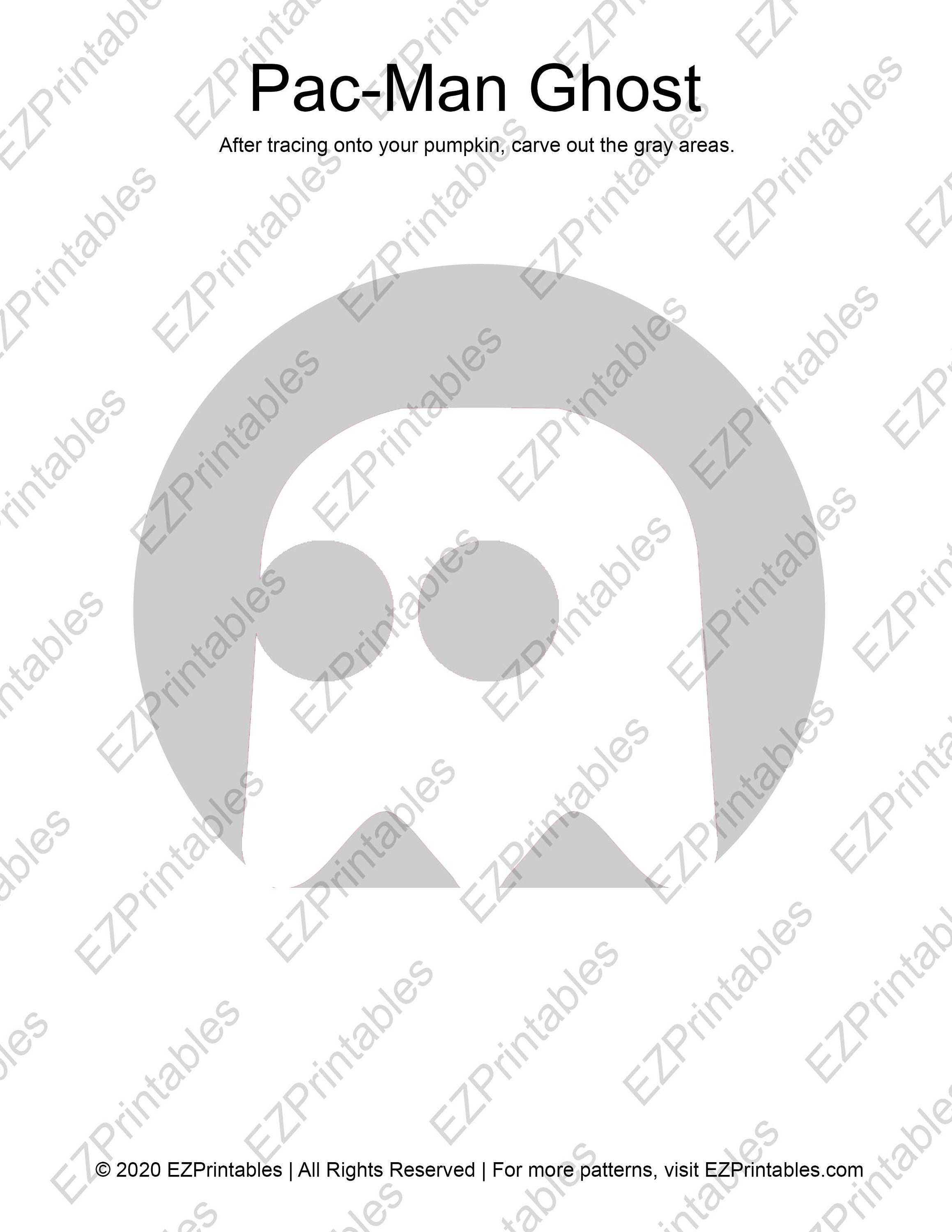 printable-pumpkin-stencil-pack-for-carving-pac-man-bundle-etsy