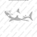 Printable Pumpkin Stencil for Carving - Great White SHARK Silhouette - Fun &amp; Unique Halloween ...