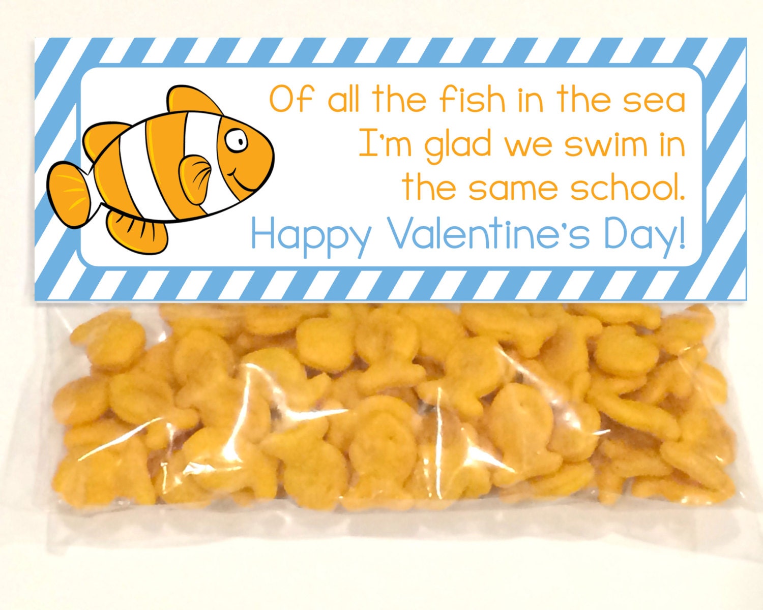 Printable Valentine's Day Goodie Bag/treat Bag Topper - Etsy