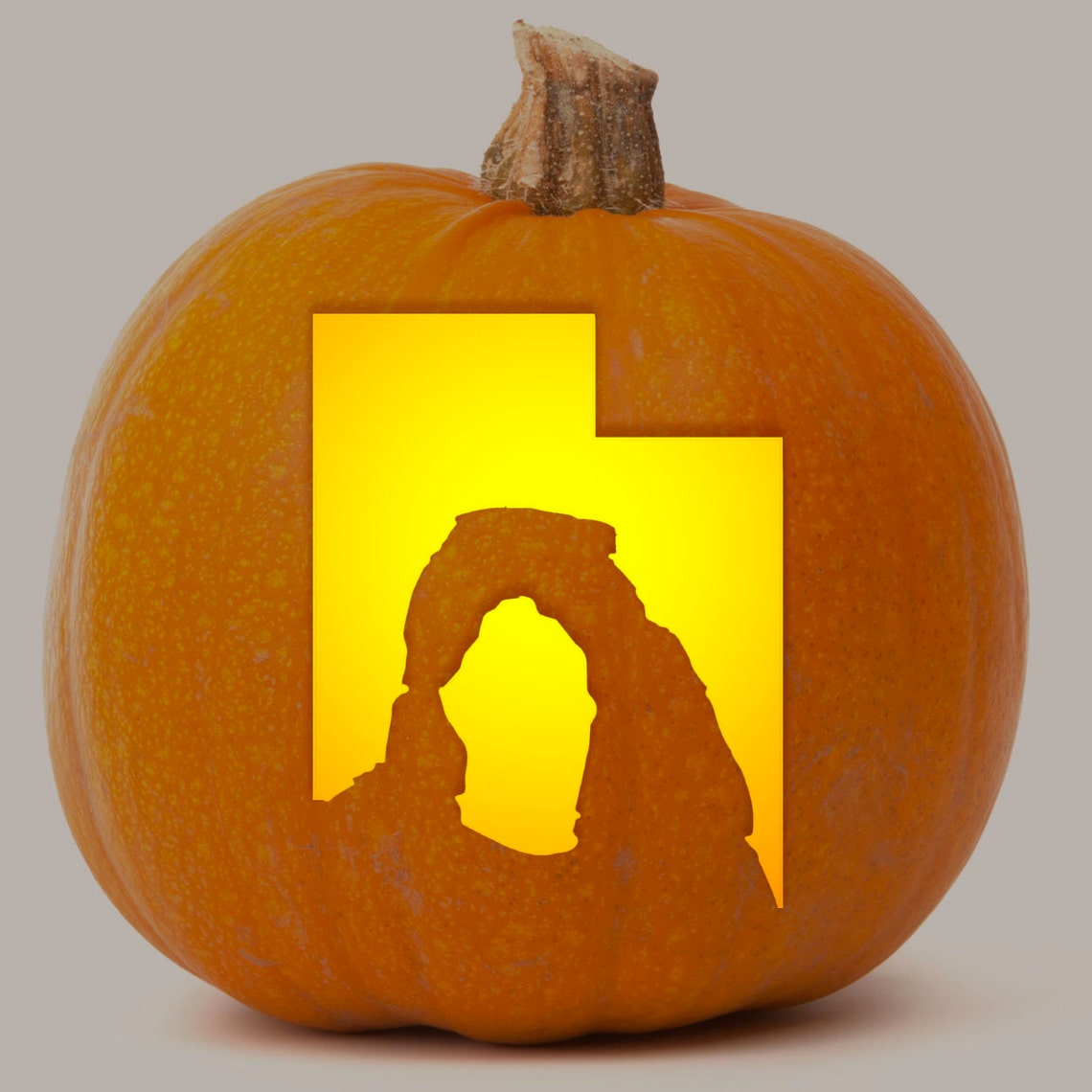 Printable Pumpkin Stencil for Carving Utah Delicate Arch Etsy