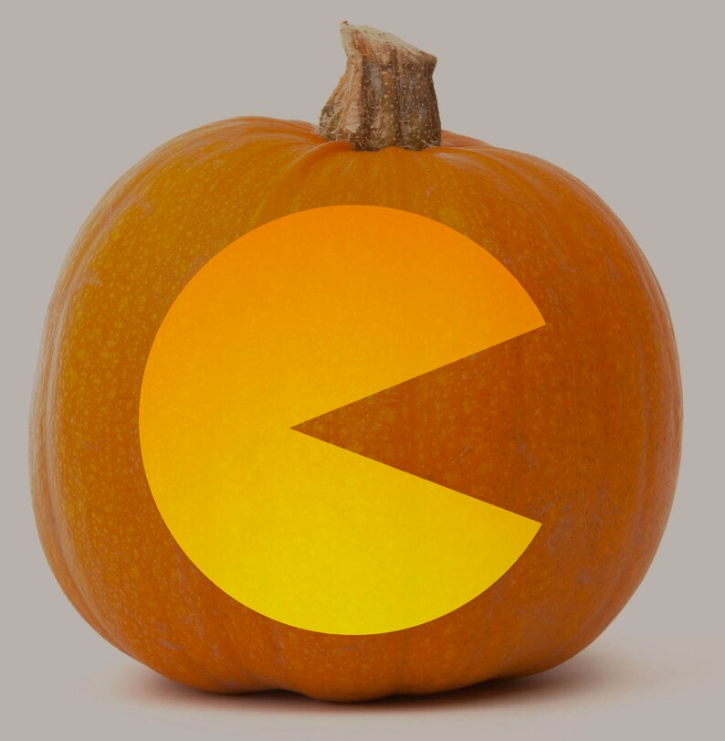 Printable Pumpkin Stencil Pack For Carving Pac Man BUNDLE Etsy