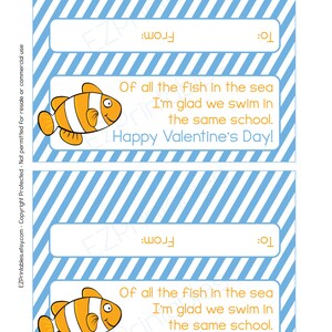 Printable Valentine's Day Goodie Bag/treat Bag Topper - Etsy