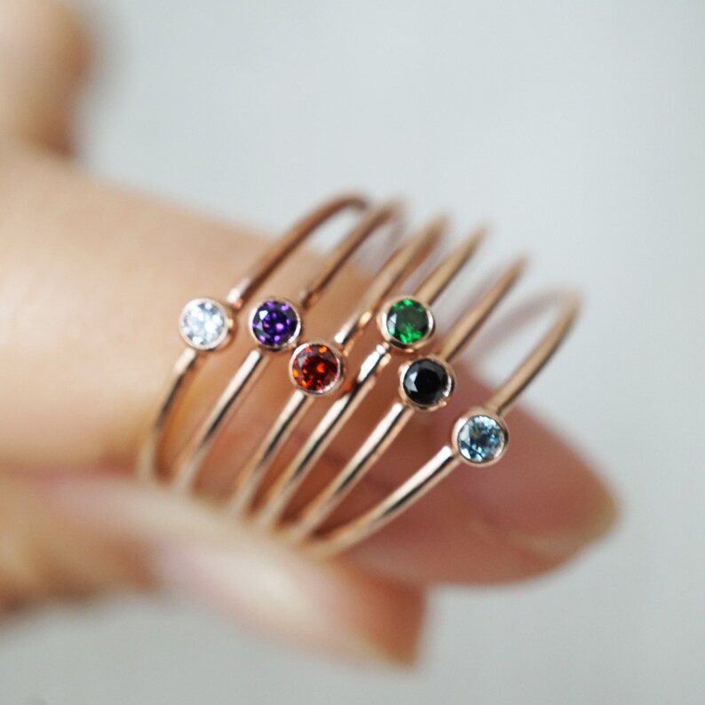 Emerald Green CZ May Birthstone Ring
