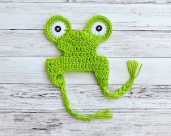 Crochet Frog Dog Hat