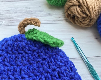 Blueberry Crochet Beanie, Fruit Hat, Crochet Hat, Crochet Pattern