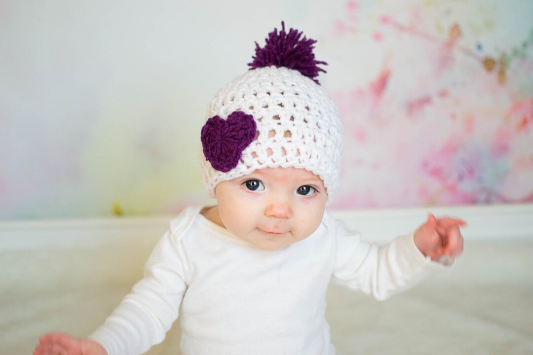 Valentines Day Hat Heart Hat Baby Heart Hat Newborn Etsy