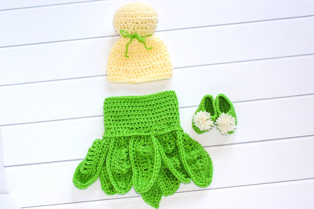 Baby Fairy Costume Baby Fairy Dress Baby Wig Hat Crochet Etsy