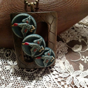Fall Flight- Waterfowl Pendant, Duck Necklace, Duck Jewelry, Waterfowl Jewelry, Wildlife Jewelry, Nature Jewelry, Duck Button Necklace