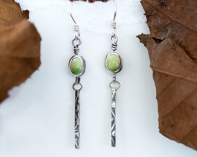 Scenic Sedona Desert Blue Turquoise Golden Drop Earrings main image 1