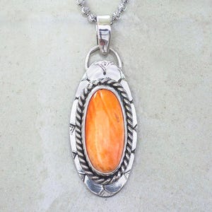 Spiny Oyster Sterling Silver Necklace - Handmade Desert Chic Artisan Gift for Her