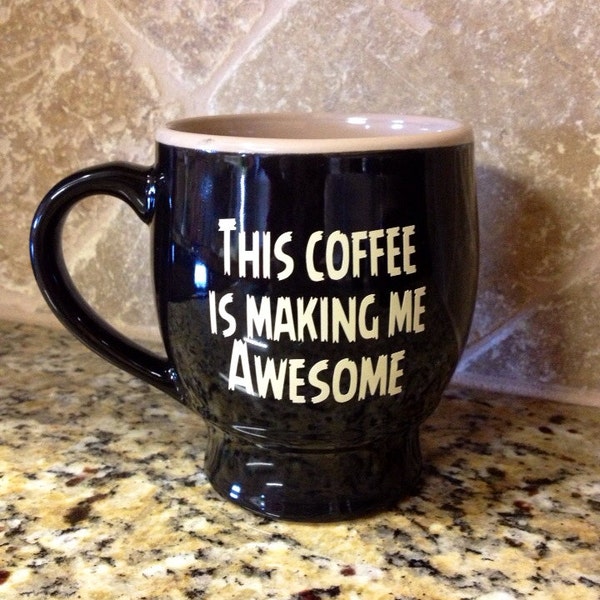 Reserved for stbrowning. Fun coffee cup. BLUE and GREEN available