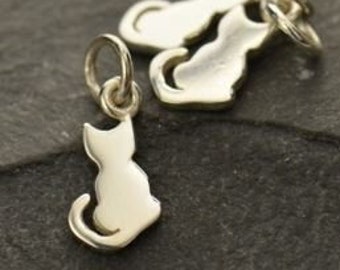 925 Silver Pendant Mini Cat