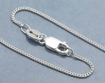 925 Sterling Silver chain fine 40 cm or 46 cm