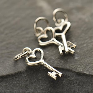 925 Silber Anhänger Mini Schlüssel